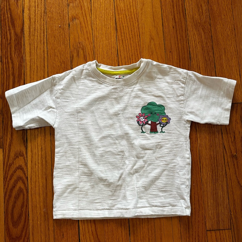 Mini Boden Kids White Graphic T-Shirt